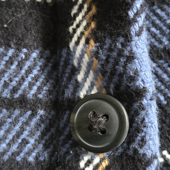 FRANK By FRANK & OAK NEW Men's Blue & Black Plaid Large Cotton Shacket  1645057 - Picture 11 of 12